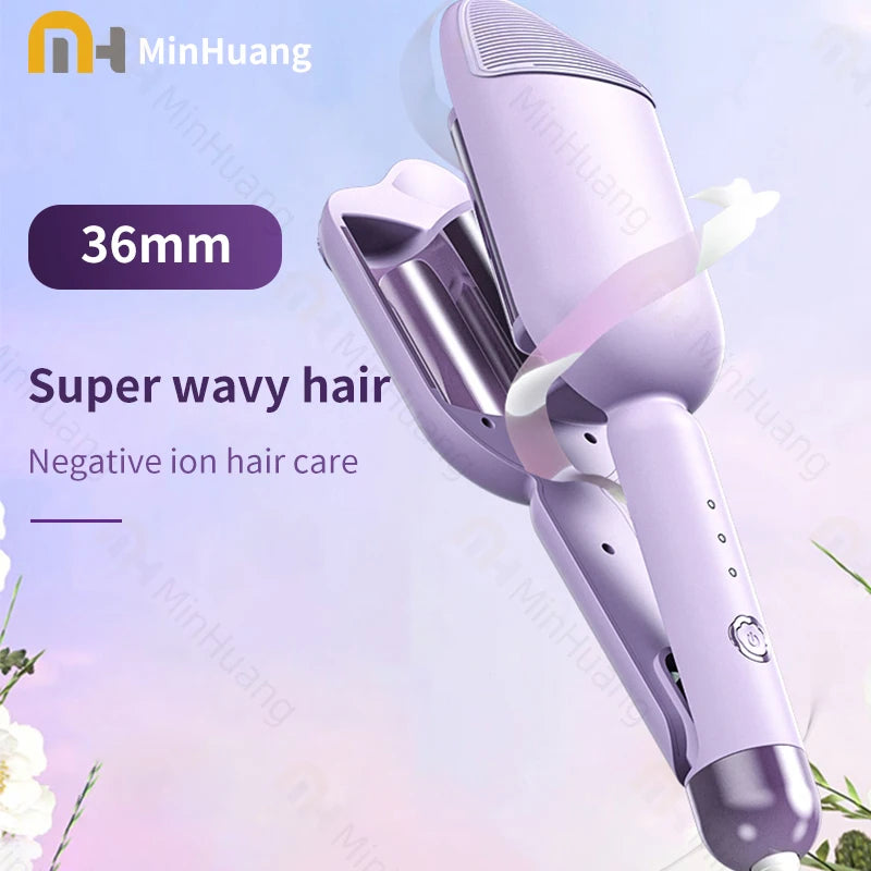 36mm Electric Curling Iron Deep Wave Hair Curler Wavy Hair Curlers Volumizing Hair Lasting Styling Tools Wand Curling Irons