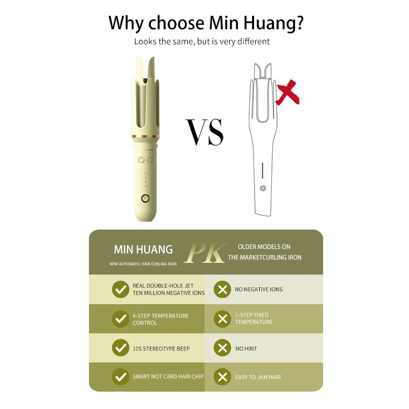 Automatic Curling Iron 32 mm Big Roll Anion Ceramic Hair Curler Fast Heating Rotating Curling Iron Fashion Styling Tools