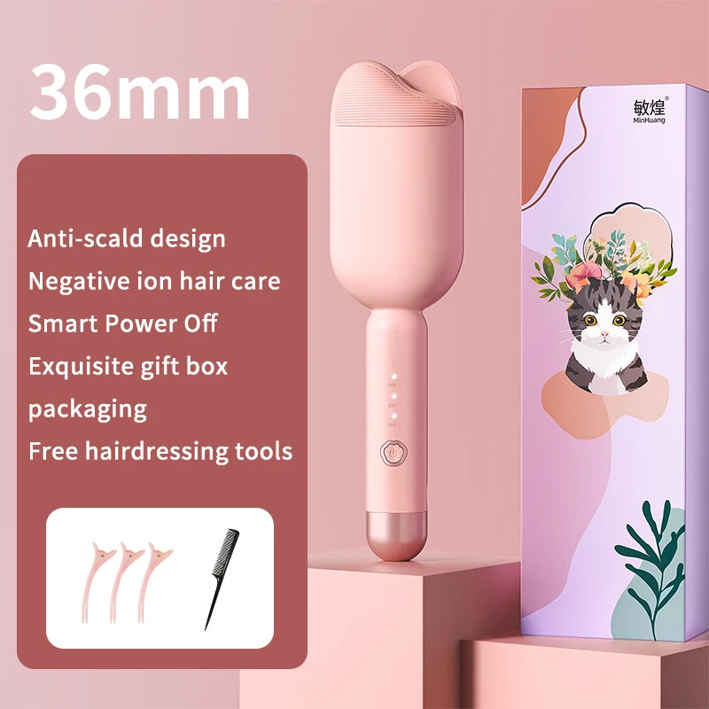 36mm Electric Curling Iron Deep Wave Hair Curler Wavy Hair Curlers Volumizing Hair Lasting Styling Tools Wand Curling Irons
