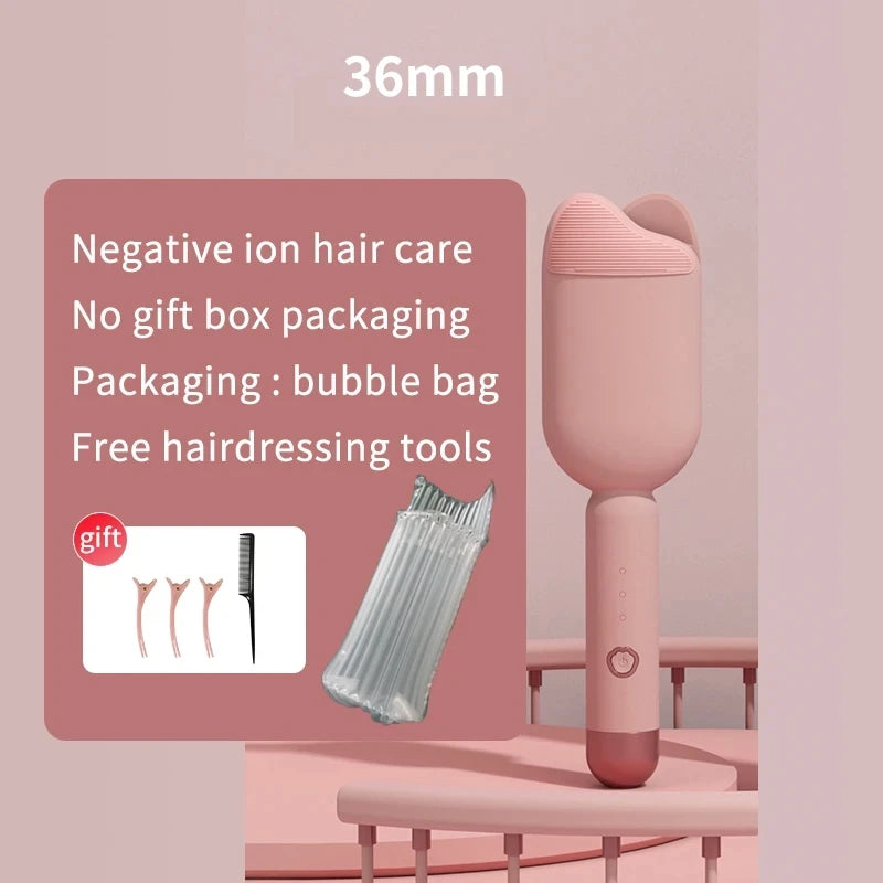 36mm Electric Curling Iron Deep Wave Hair Curler Wavy Hair Curlers Volumizing Hair Lasting Styling Tools Wand Curling Irons